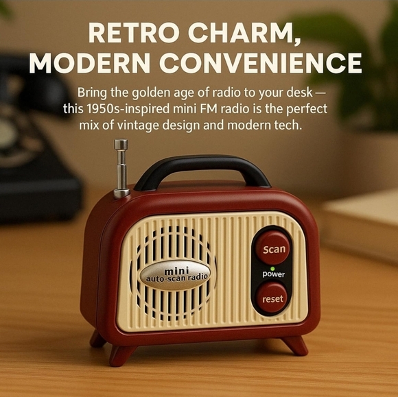 Legami Other - NWT Portable Mini Retro Radio